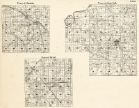 Monroe County - Glendale, Little Falls, Byron, Wisconsin State Atlas 1930c